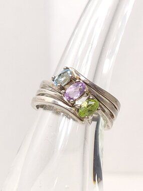 Vintage Avon Sterling Silver Stack Ring Set